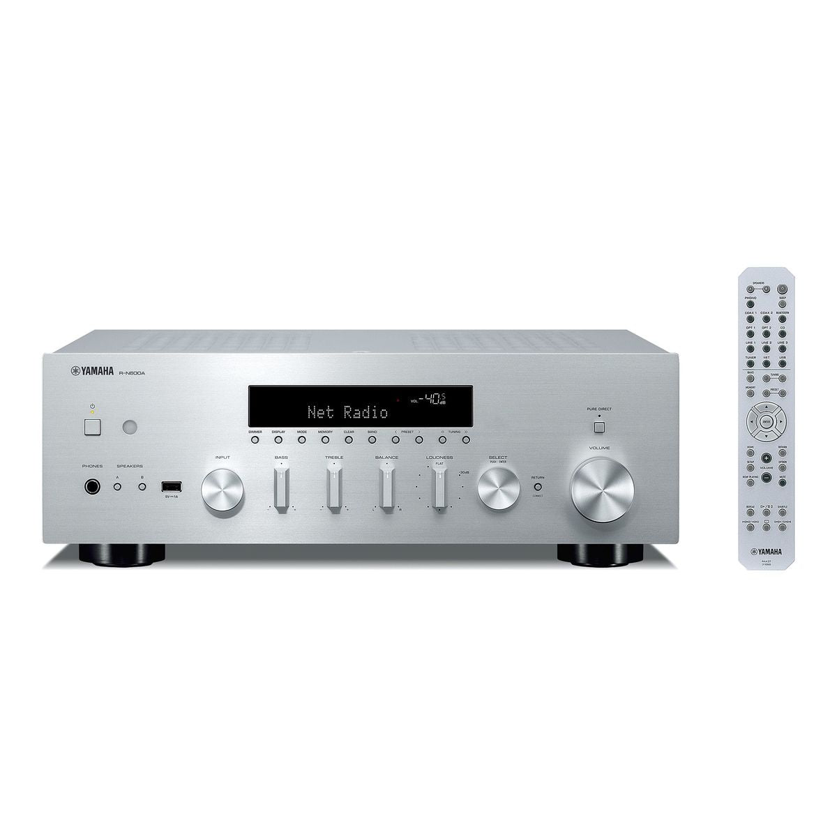 Yamaha RN600A ZILVER Netwerk receiver met MusicCast