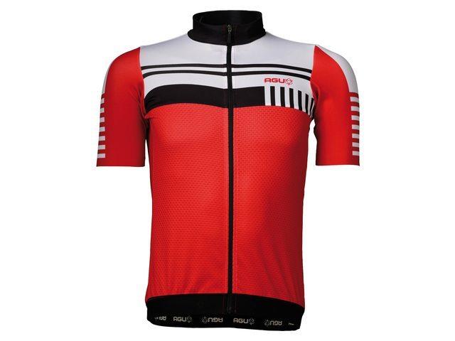 Agu Naro fietsshirt korte mouwen rood heren