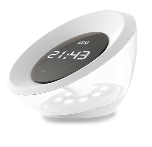 Akai ACW20 wekkerradio met Licht wekker en wake-up functie