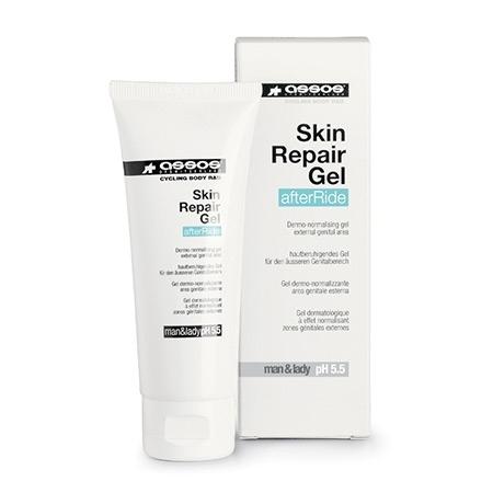 Assos Skin repair gel beschermt de huid van het zitvlak tegen irritaties