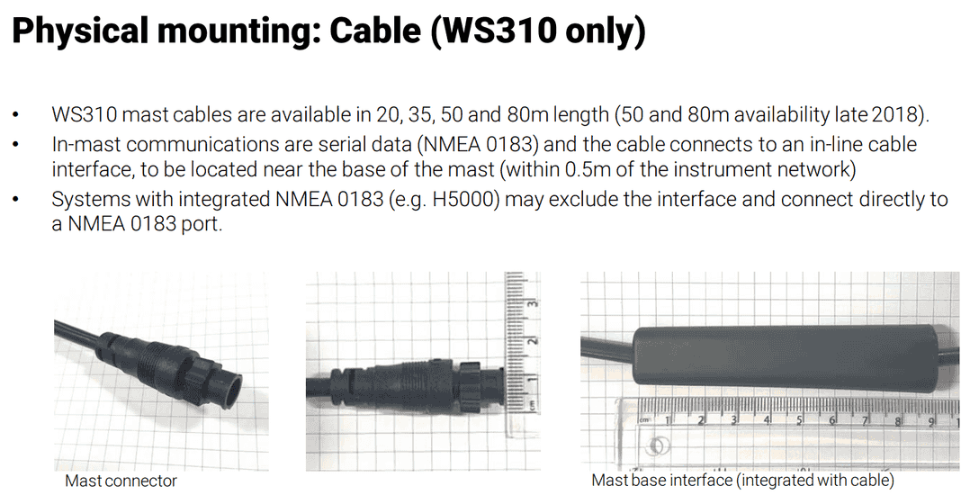 B&G WS310 bekabelde windsensor