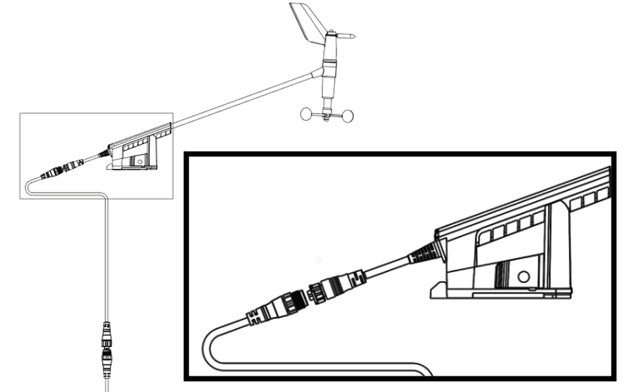 B&G WS310 bekabelde windsensor