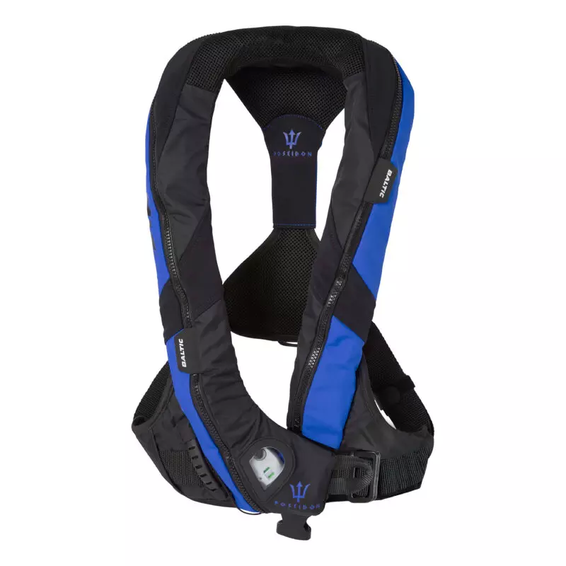 Baltic Poseidon Harness 165N automatisch reddingsvest blauw