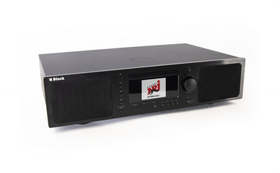 Block Audio BB200 zwart stereo met ingebouwde Blu-ray speler, DAB+, aux in, TV line in