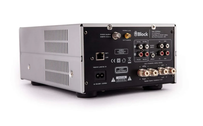 Block Audio MHF-900 SOLO Silver Micro model met ingebouwde CD speler en klok