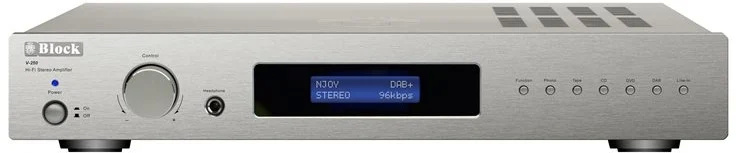Block Audio V-250 silver Stereo versterker