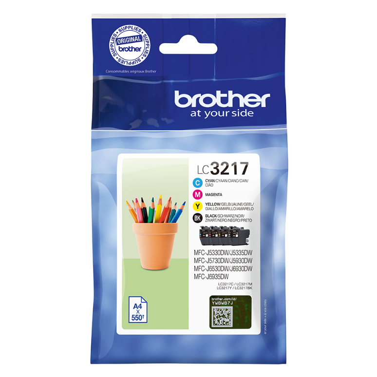 Brother LC-3217VAL VOORDEELPAK LC3217BK/3217C/3217M/3217Y