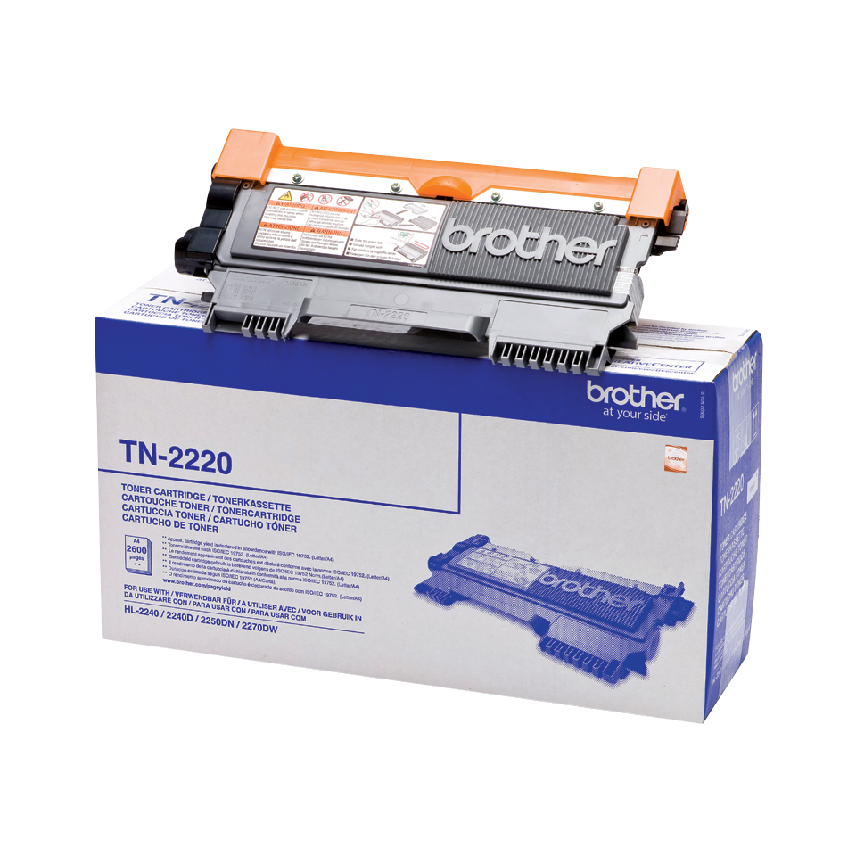 Brother TN-2220 Toner High Yield extra inhoud HL2240 2250 2270 (max 2600 pag.)