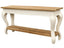 CSW GJ0111 Sidetable van recycle teak met witte poten