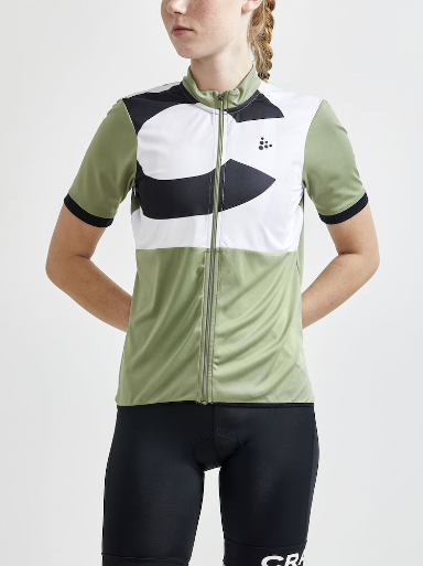 Craft Core Endurance Logo fietsshirt korte mouwen groen dames