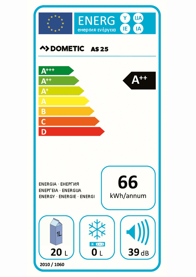 Dometic AS25 Thermo-elektrische koelbox, 20 liter