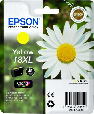 Epson 18 XL geel Inkjet 18XL, 450 Pagina's