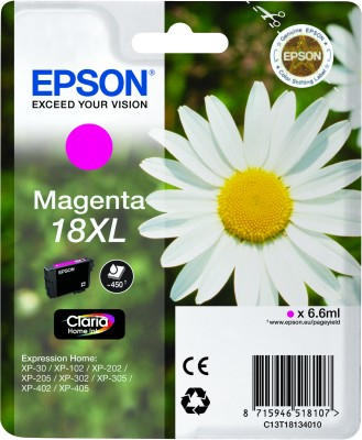 Epson 18 XL magenta Inkjet 18XL, 450 Pagina's