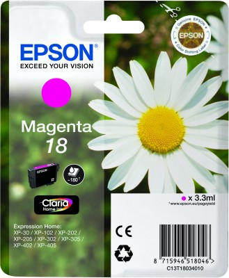 Epson 18 magenta Inkjet 18, 180 Pagina's