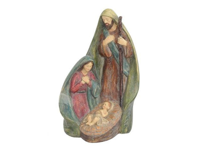 Home Society Kerstgroep wooden Jozef, Maria en Kindje Jezus