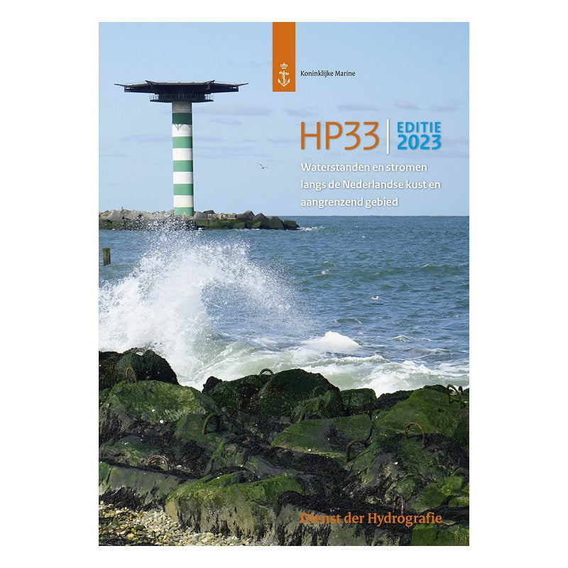 Hydrografische Kaart HP33 waterstanden en stromen 2023
