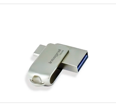 Integral 16GB 360C Dual Type-C & USB3.0 Flash Drive, draaibare geheugen stick