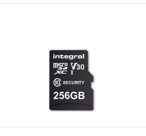Integral 256GB Action Cam SD-card geschikt voor dashcam, bodycam, drones. Inclusief adapter