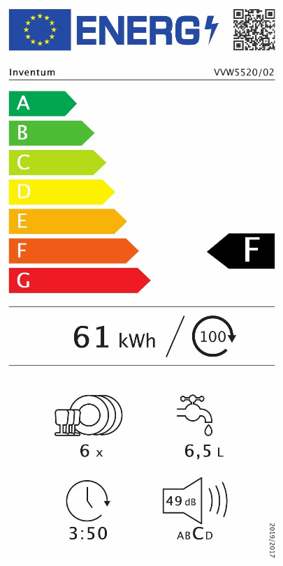 Inventum VVW5520 mini vaatwasser