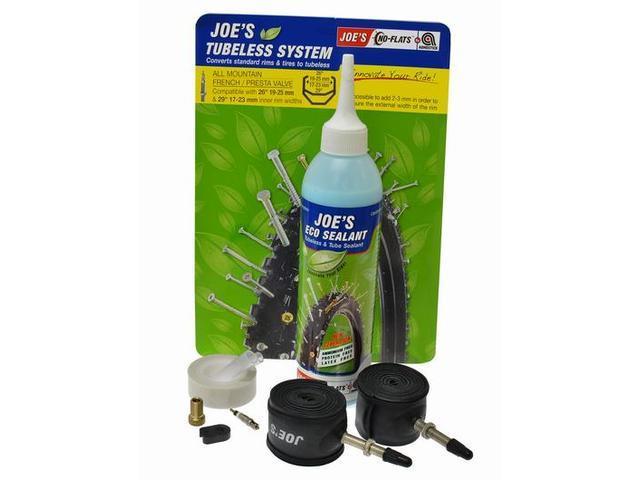 Joe's No Flat Tubeless Kit 15-17mm Presta Blue