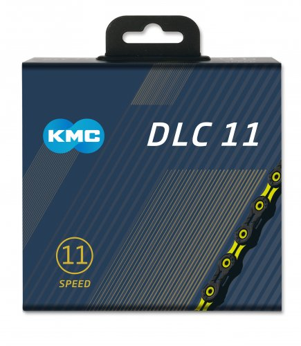 KMC DLC 11 zwart/geel 11 speed ketting