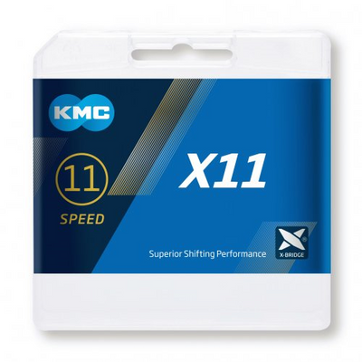 KMC X11 zilver/zwart ketting 11-speed 118 schakels