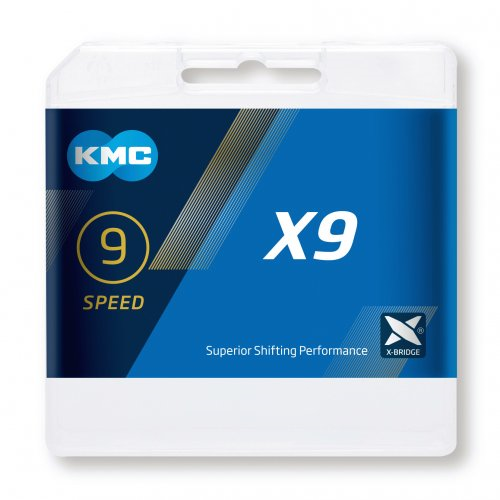 KMC X9 Grijs ketting 9-speed