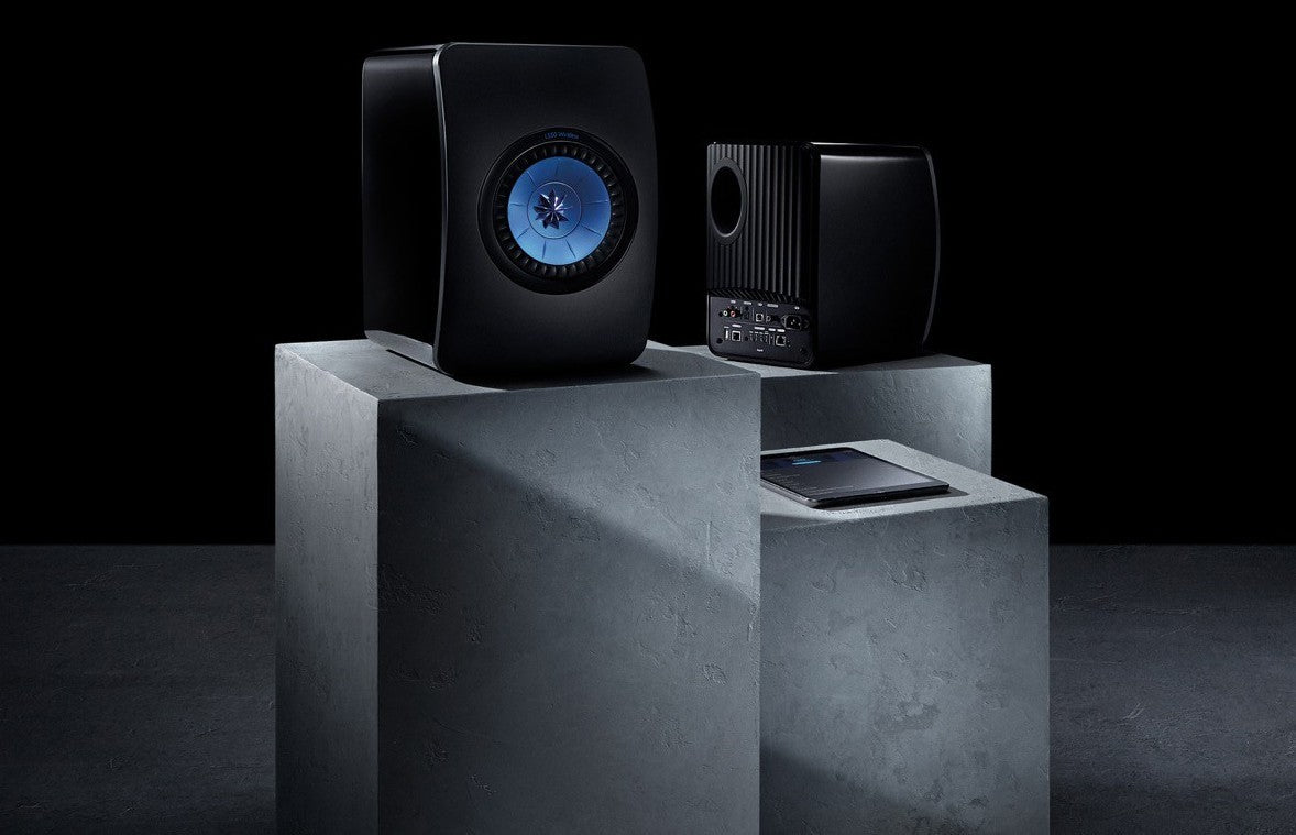 Kef LS50WIRELESS zwart actief power luidspreker set