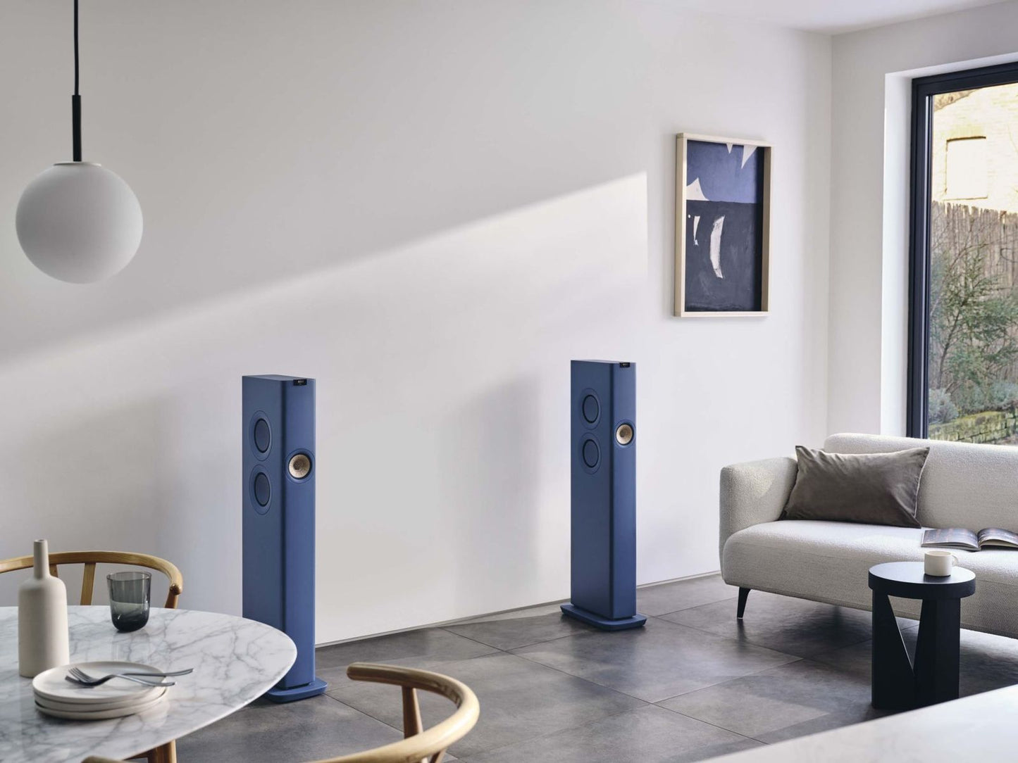 Kef LS60 Wireless set blauw alles-in-één luidsprekersysteem