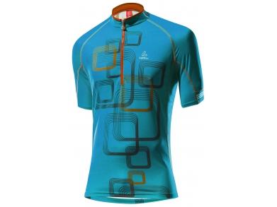 Loffler Bike Shirt Cross MTB fietsshirt korte mouwen blauw heren