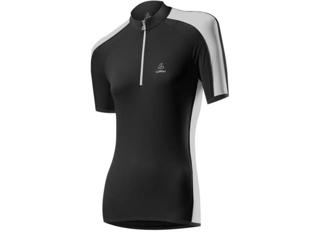 Loffler Hot Bond fietsshirt korte mouwen zwart dames