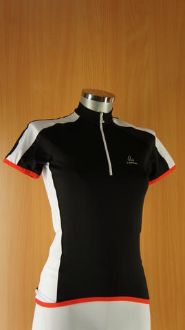 Loffler Hot Bond fietsshirt korte mouwen zwart dames