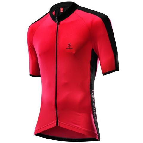 Loffler Hotbond FZ fietsshirt korte mouwen rood heren