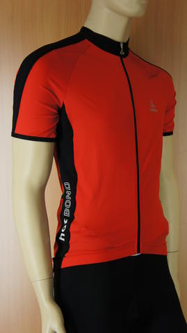 Loffler Hotbond FZ fietsshirt korte mouwen rood heren