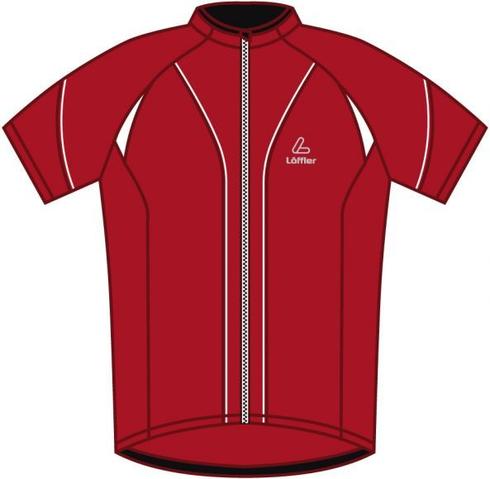 Loffler Race 1 FZ fietsshirt korte mouwen rood heren