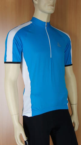 Loffler Trikot Hot Bond elastic fietsshirt korte mouwen blauw heren