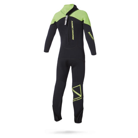 Magic Marine Brand 3/2 Fullsuit Kids wetsuit met rits op de rug