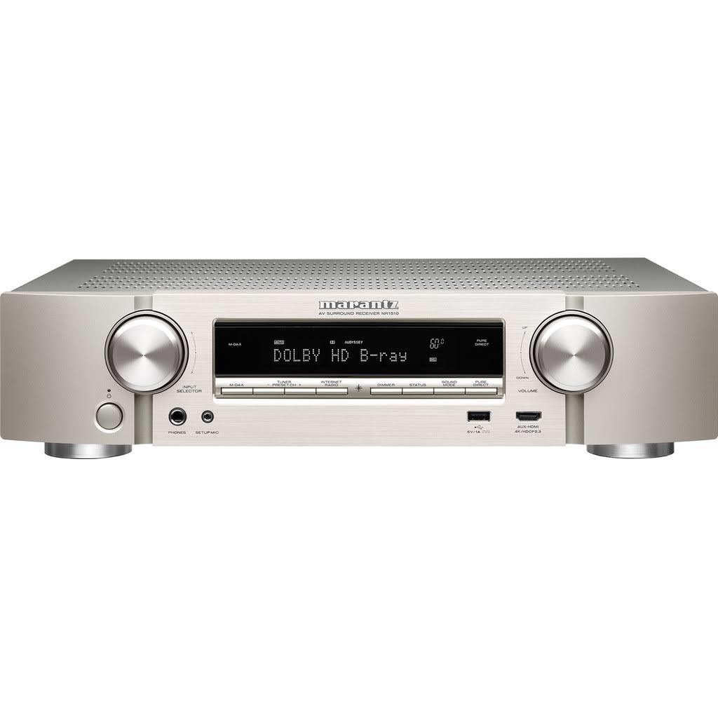 Marantz NR-1510/N1SG zilvergoud met Google Assistant en Apple Siri spraakbesturing