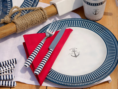 Marine Business Scheepsservies Sailor Soul Dinerborden set van 6 stuks