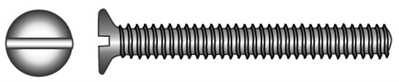 Marinetech 9096345  40 Metaalschroef + Moer PK Zaagsnede M5X40 (6stk) Din963