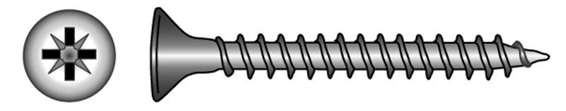 Marinetech 91005430 20 Spaanplaatschroef PK/PZD 3.0x20 (10stk)