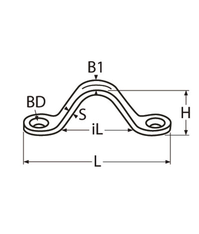 Marinetech Dekbeugel Gestanst 56mm