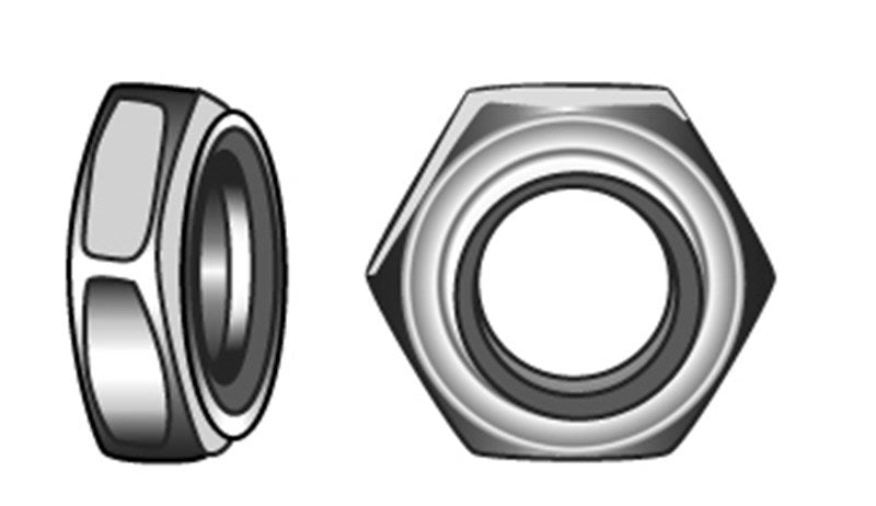 Marinetech Din985 M4 zelfborgende moer M4 (stuks)