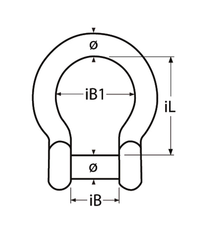 Marinetech Harpsluiting Imbus 5mm BL:1.200kg