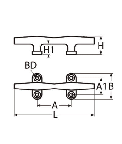 Marinetech Kikker Rond 4-Gats 300mm