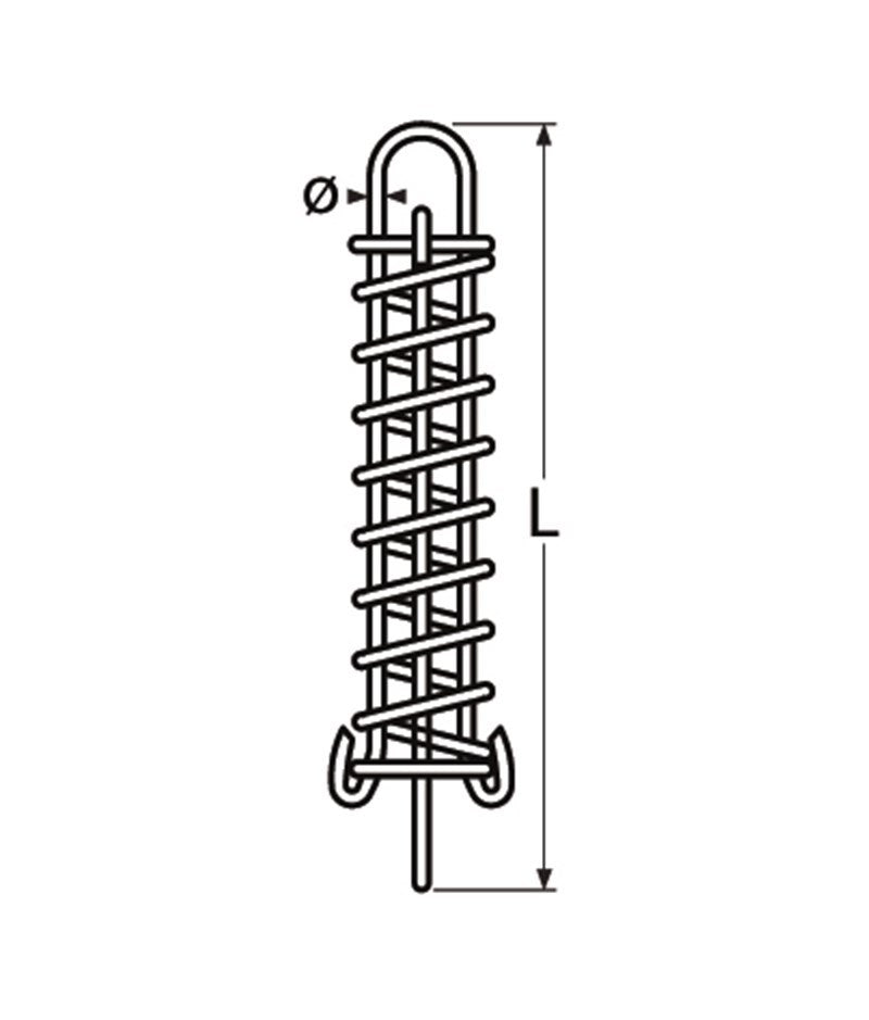 Marinetech Landvastveer 6x335 mm