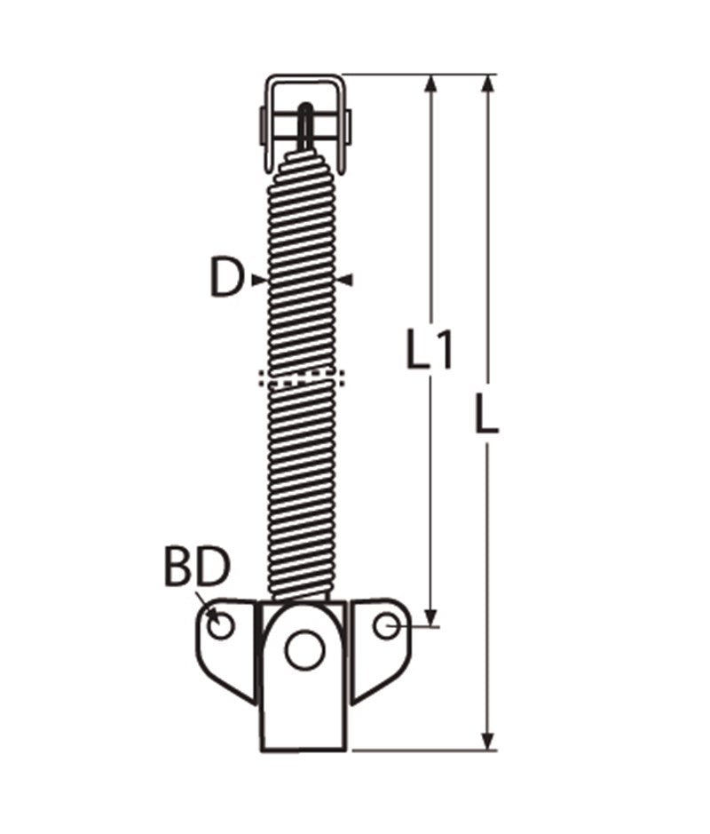 Marinetech Luikveerhouder 295 mm