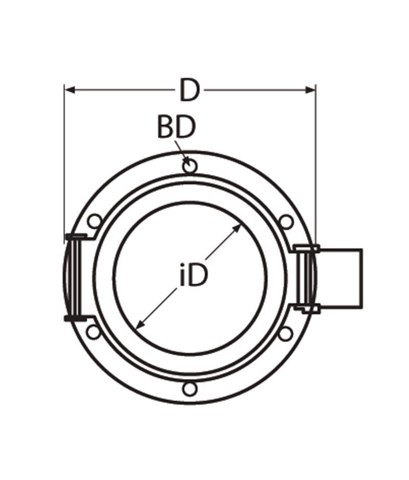 Marinetech Patrijspoort 150mm met Gehard Glas