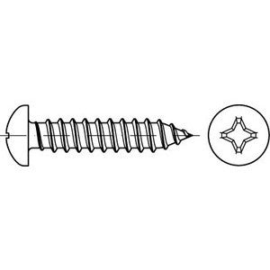 Marinetech Plaatschroef 2.9x25 CK/KK 2.9x13 15stuks DIN7981