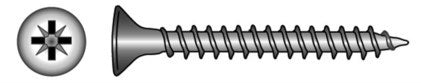 Marinetech Spaanplaatschroef 4,0x50 PZ2 (4stk)